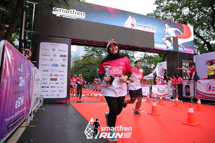 Race photo from Smartfren Run 2024