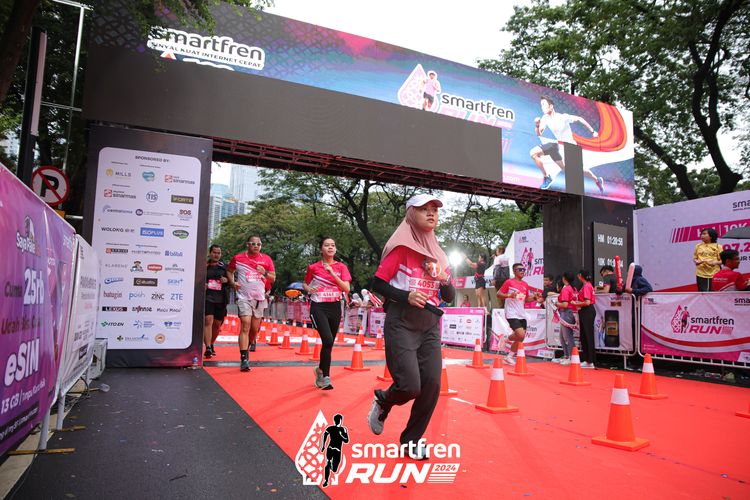 Race photo from Smartfren Run 2024