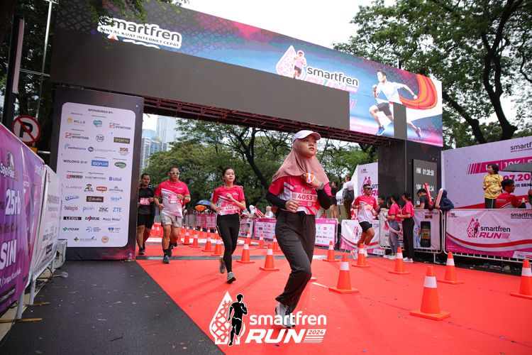 Race photo from Smartfren Run 2024