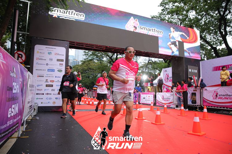 Race photo from Smartfren Run 2024