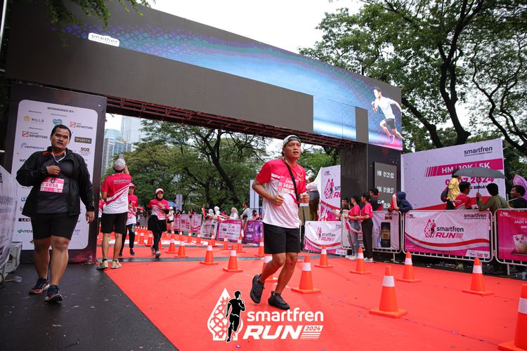 Race photo from Smartfren Run 2024