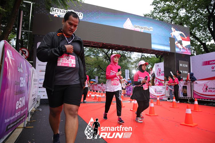 Race photo from Smartfren Run 2024