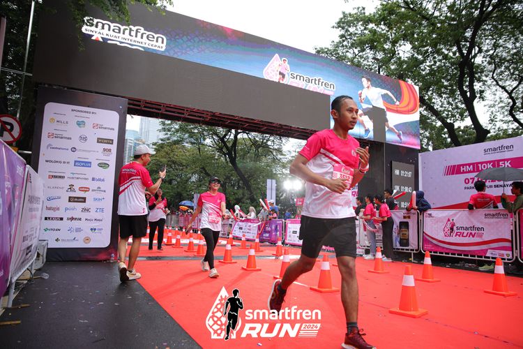 Race photo from Smartfren Run 2024