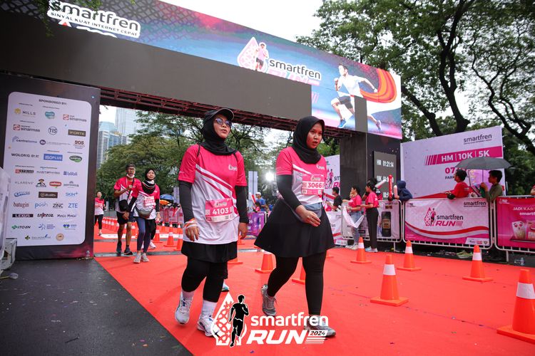 Race photo from Smartfren Run 2024
