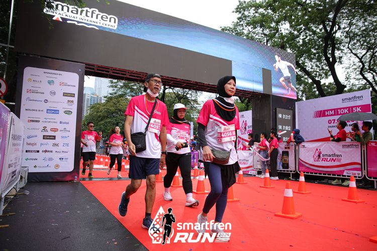 Race photo from Smartfren Run 2024