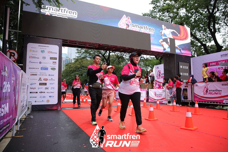 Race photo from Smartfren Run 2024