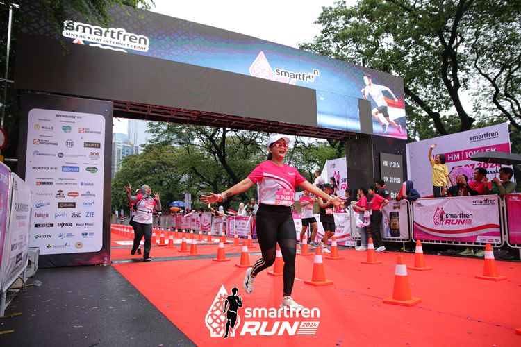 Race photo from Smartfren Run 2024