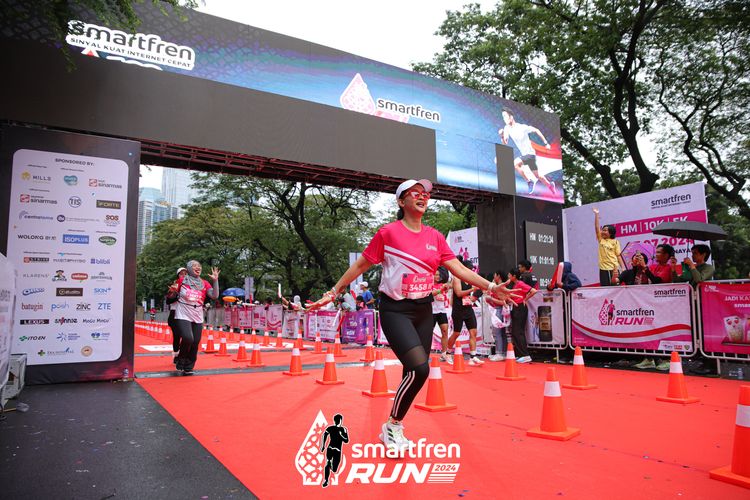 Race photo from Smartfren Run 2024