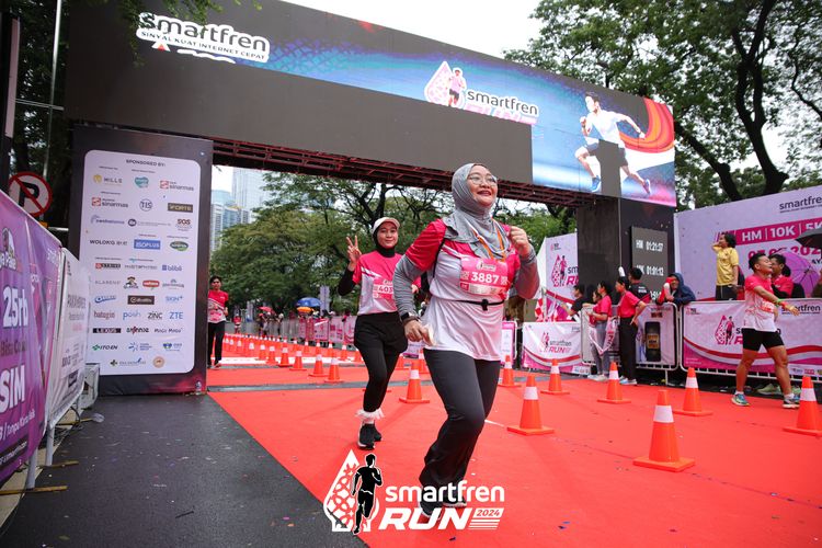 Race photo from Smartfren Run 2024