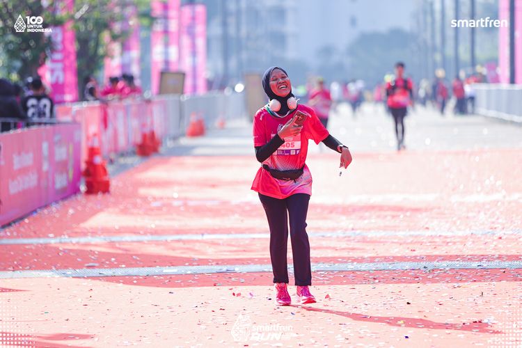 Race photo from Smartfren Run 2025 