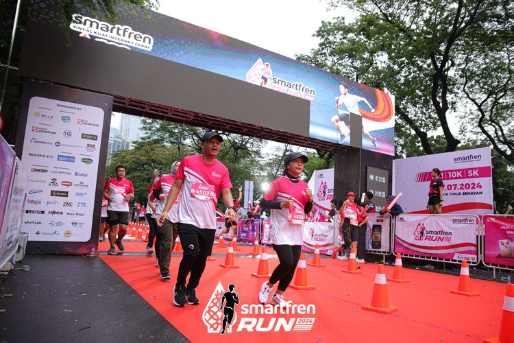 Race photo from Smartfren Run 2024