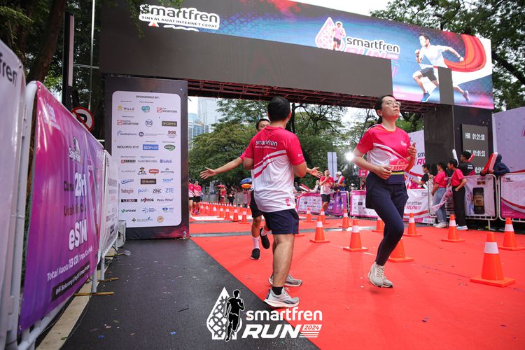Race photo from Smartfren Run 2024