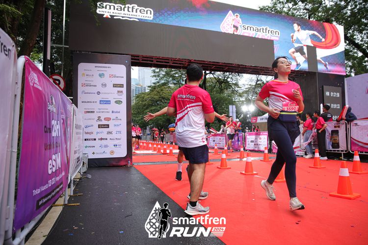 Race photo from Smartfren Run 2024