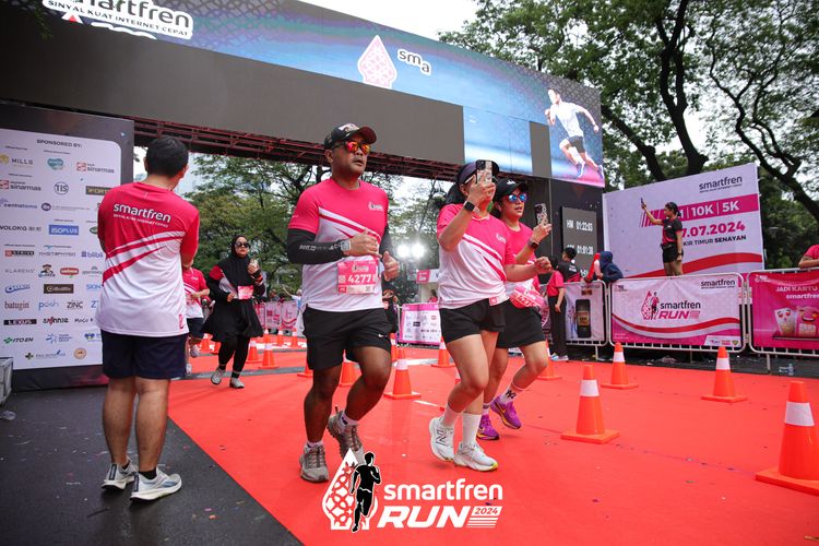 Race photo from Smartfren Run 2024