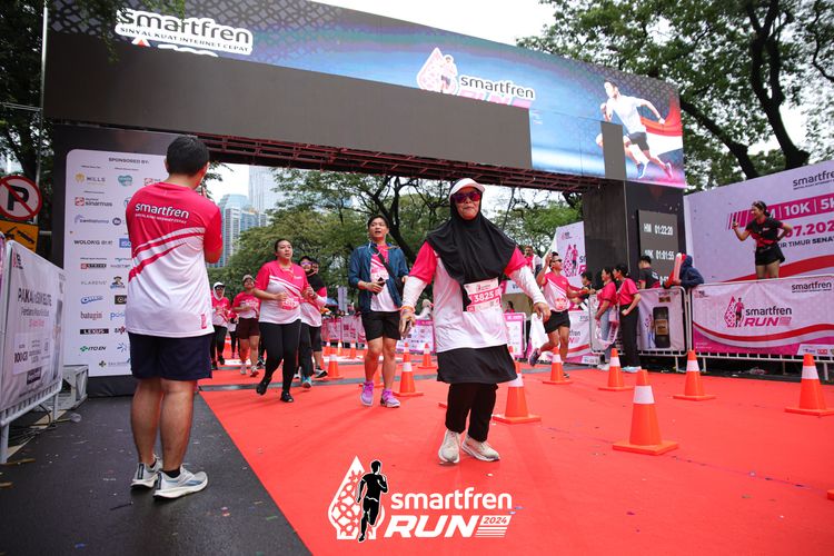 Race photo from Smartfren Run 2024