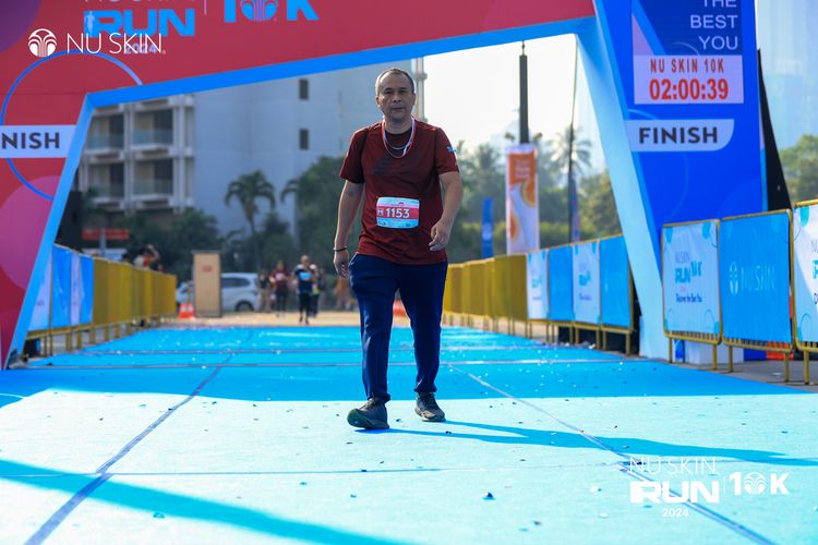 Race photo from Nu Skin Run 10K