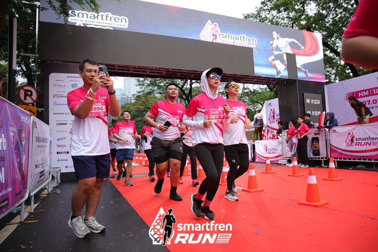 Race photo from Smartfren Run 2024