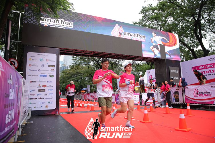 Race photo from Smartfren Run 2024