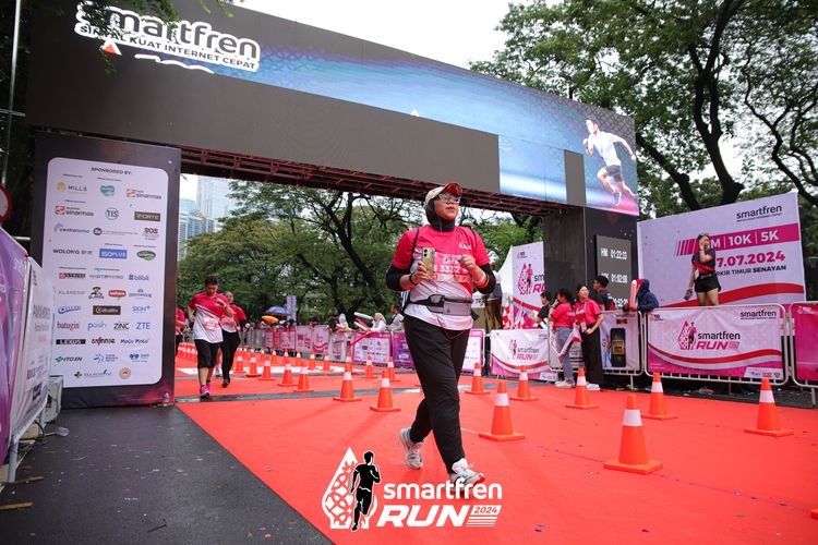 Race photo from Smartfren Run 2024