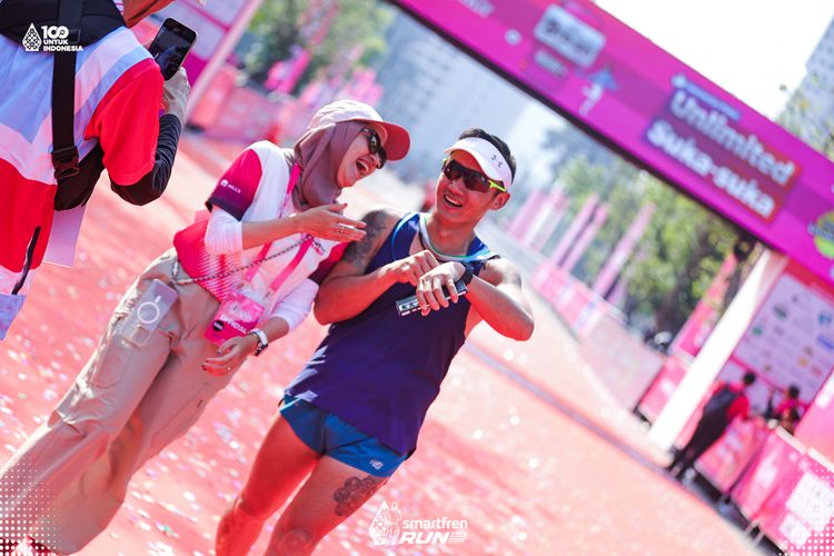 Race photo from Smartfren Run 2025 