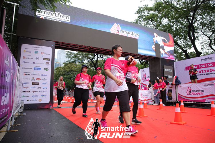 Race photo from Smartfren Run 2024