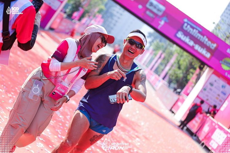 Race photo from Smartfren Run 2025 