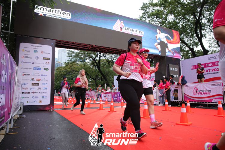 Race photo from Smartfren Run 2024