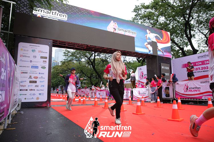 Race photo from Smartfren Run 2024