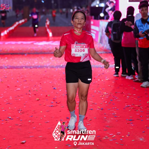Race photo from SMARTFREN RUN 2026
