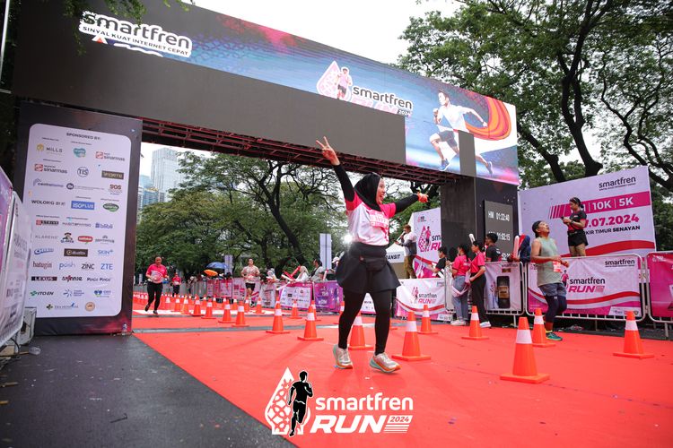 Race photo from Smartfren Run 2024