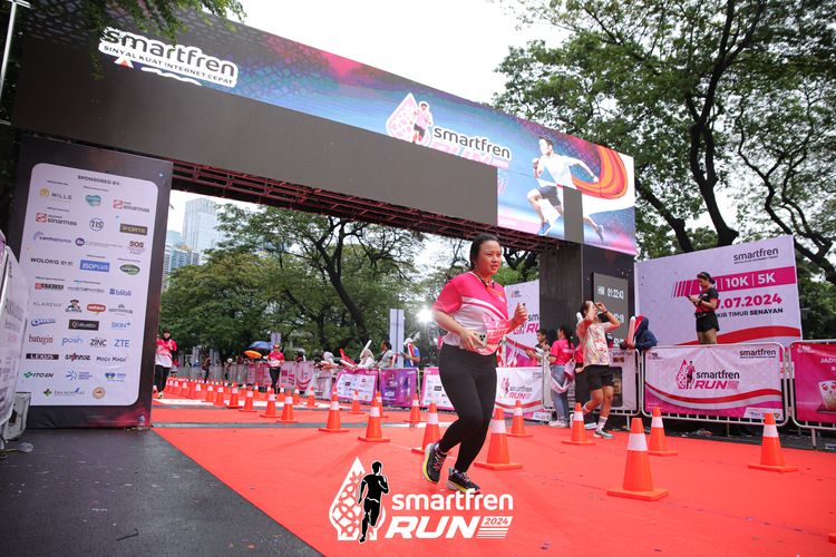 Race photo from Smartfren Run 2024