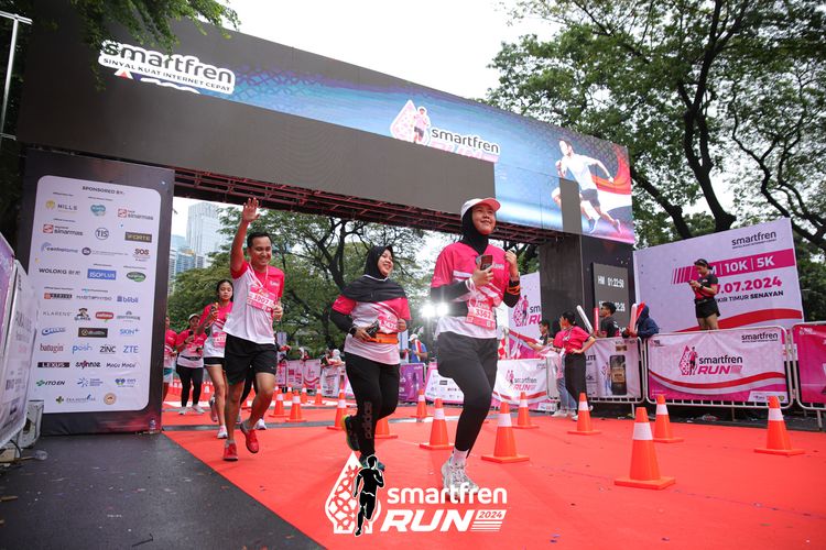 Race photo from Smartfren Run 2024