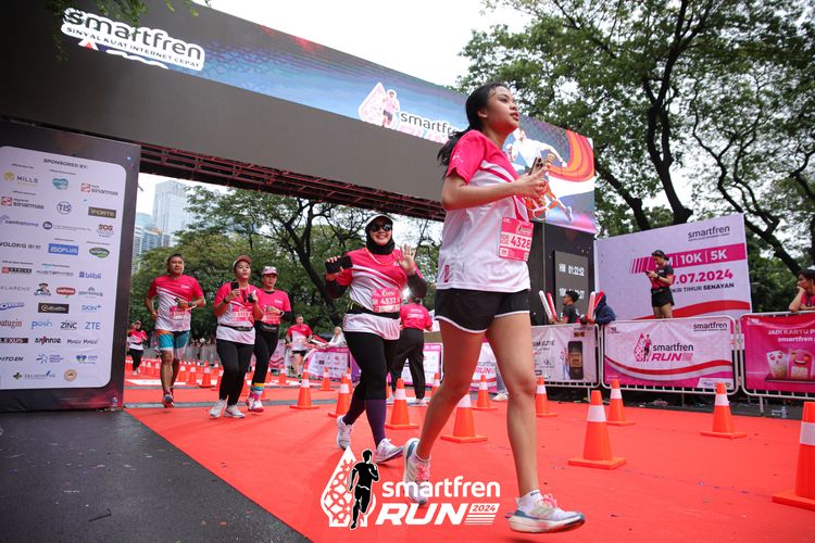 Race photo from Smartfren Run 2024