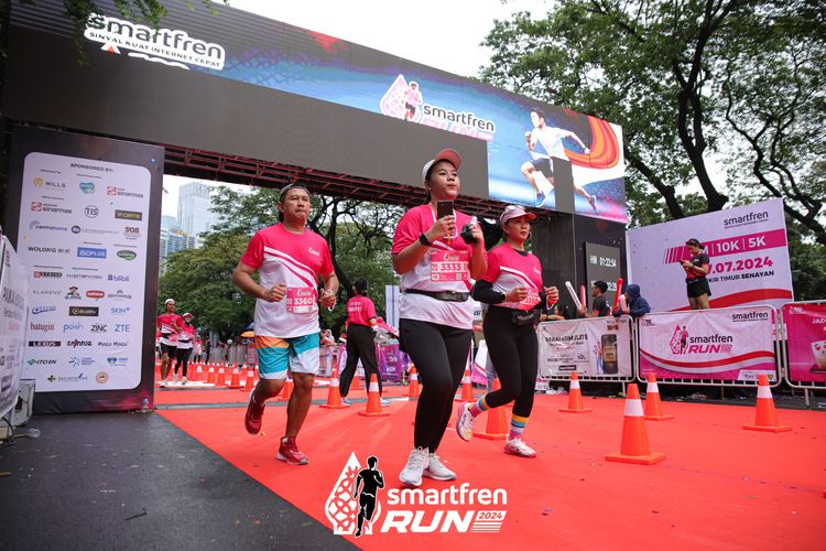 Race photo from Smartfren Run 2024