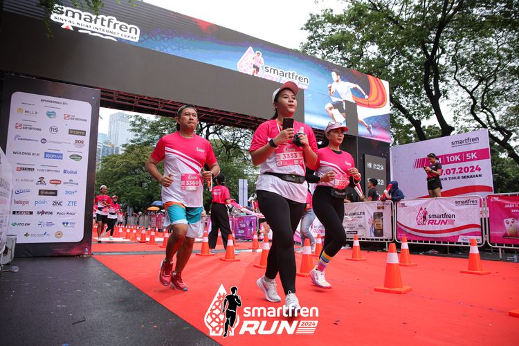 Race photo from Smartfren Run 2024