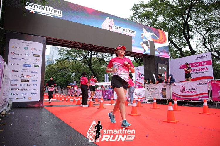 Race photo from Smartfren Run 2024