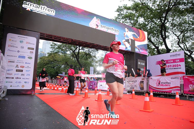 Race photo from Smartfren Run 2024
