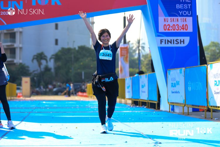 Race photo from Nu Skin Run 10K