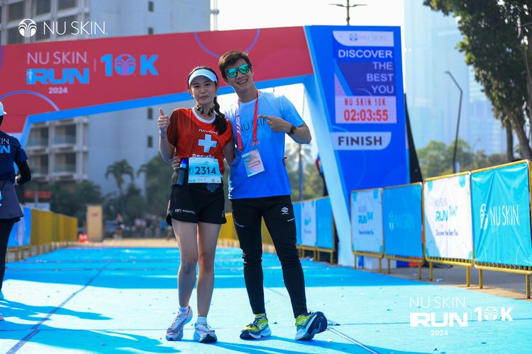 Race photo from Nu Skin Run 10K