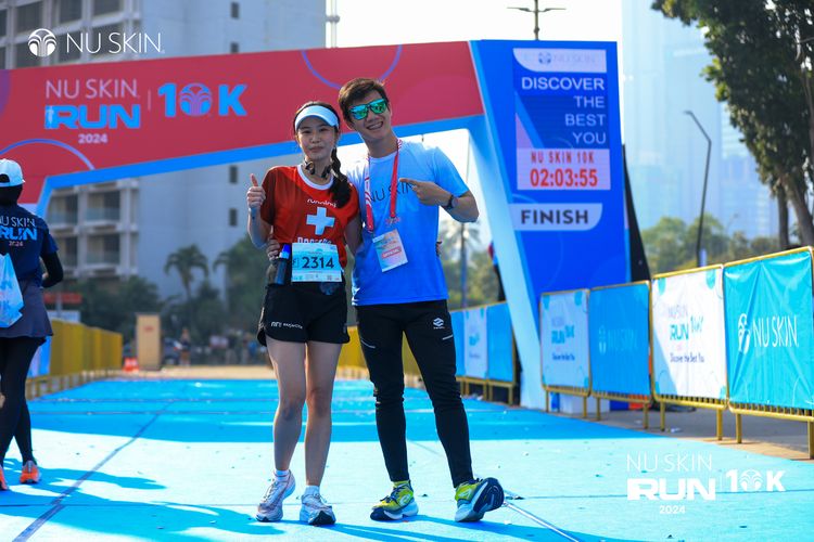 Race photo from Nu Skin Run 10K