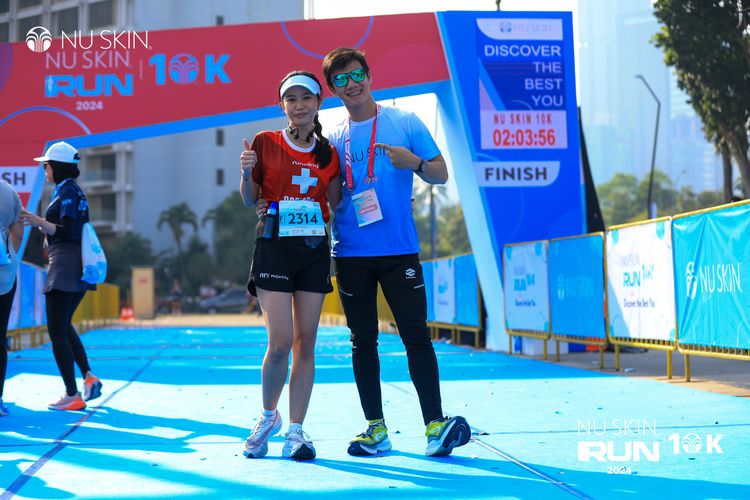 Race photo from Nu Skin Run 10K