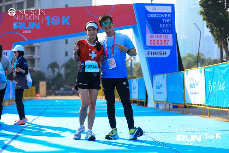 Race photo from Nu Skin Run 10K