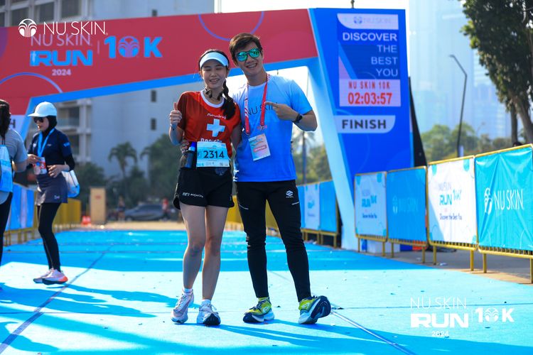 Race photo from Nu Skin Run 10K