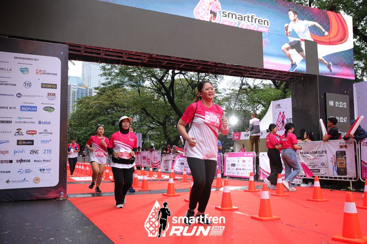Race photo from Smartfren Run 2024
