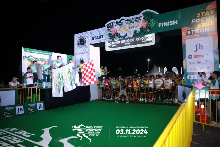 Race photo from Arutmin Borneo Run 2024