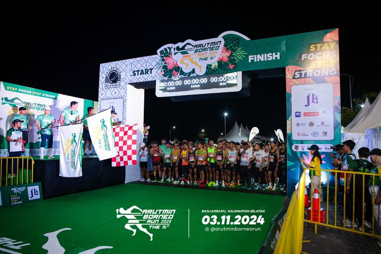 Race photo from Arutmin Borneo Run 2024