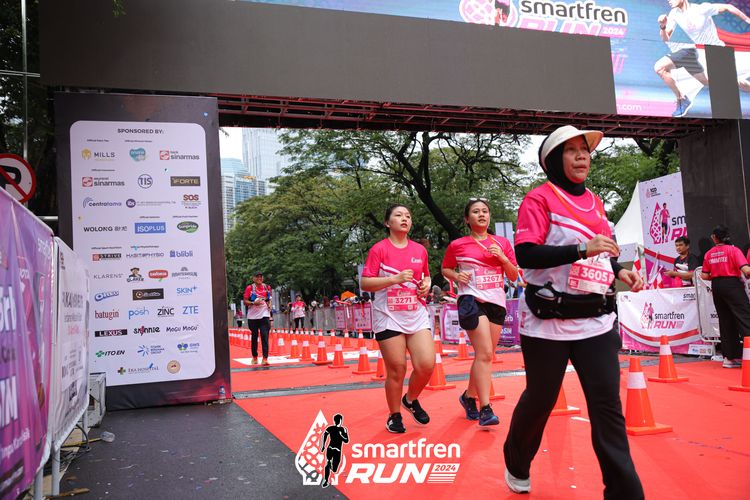 Race photo from Smartfren Run 2024