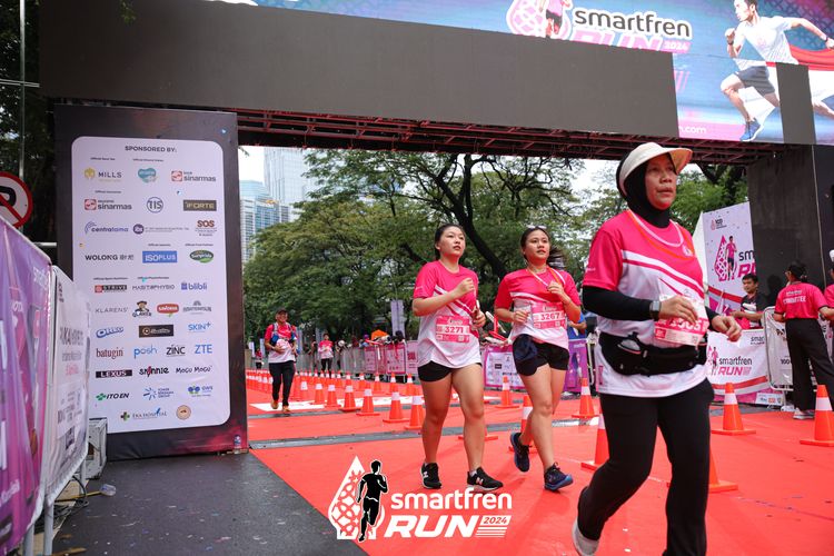 Race photo from Smartfren Run 2024