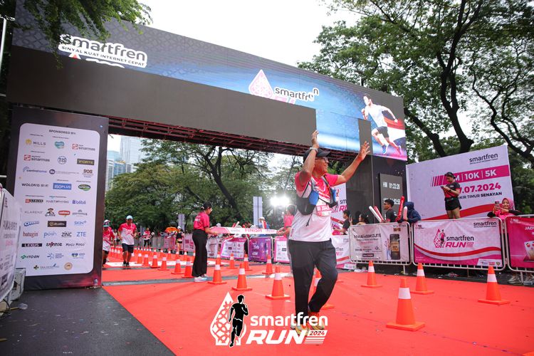 Race photo from Smartfren Run 2024