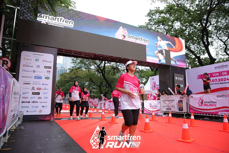 Race photo from Smartfren Run 2024